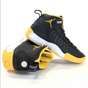 Air Jordans 8.5 Jumpman Pro Black/ Gold 906876070